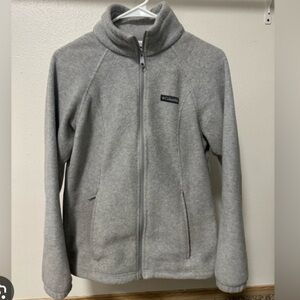 Columbia Light Gray Women's Teddy Fleece Full-Zip Jacket